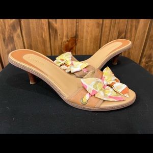 Liz Claiborne satin bow sandals